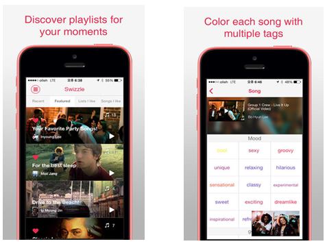 A Review of Music Playlists Application Swizzle